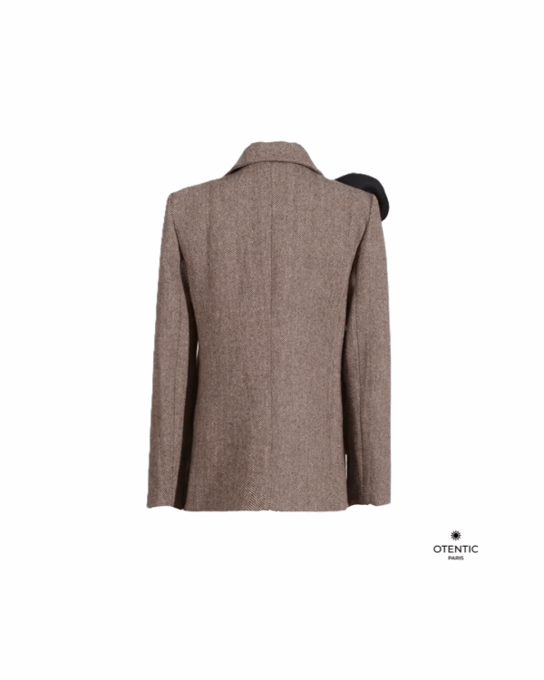 Blazer laine femme dos