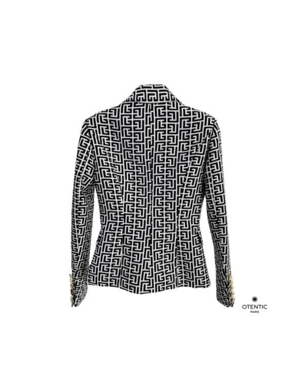 Blazer Slim Femme Classique à Motifs dos