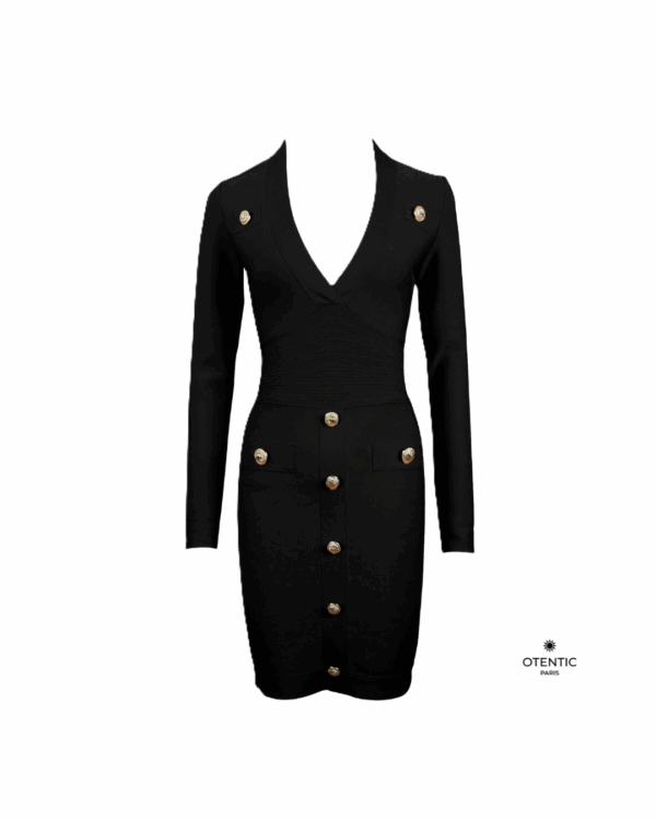 Robe blazer élégante façon red carpet noire