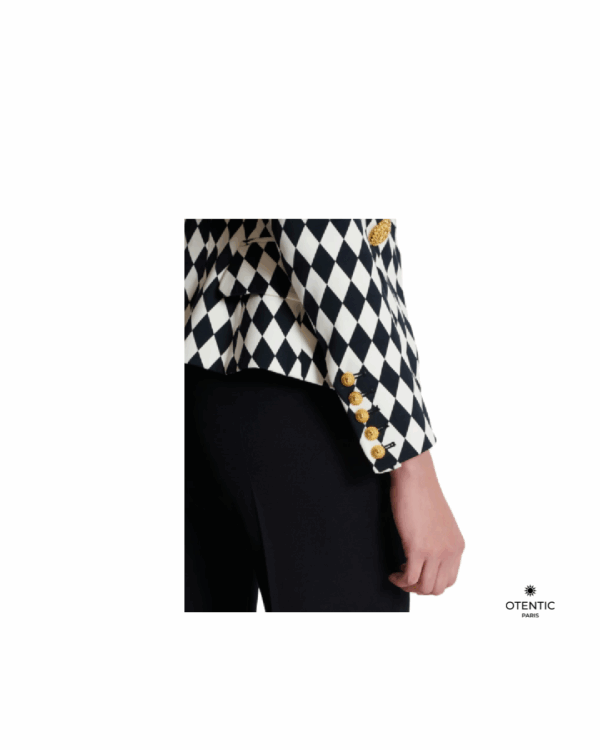 Veste Harlequin Chic detail manche