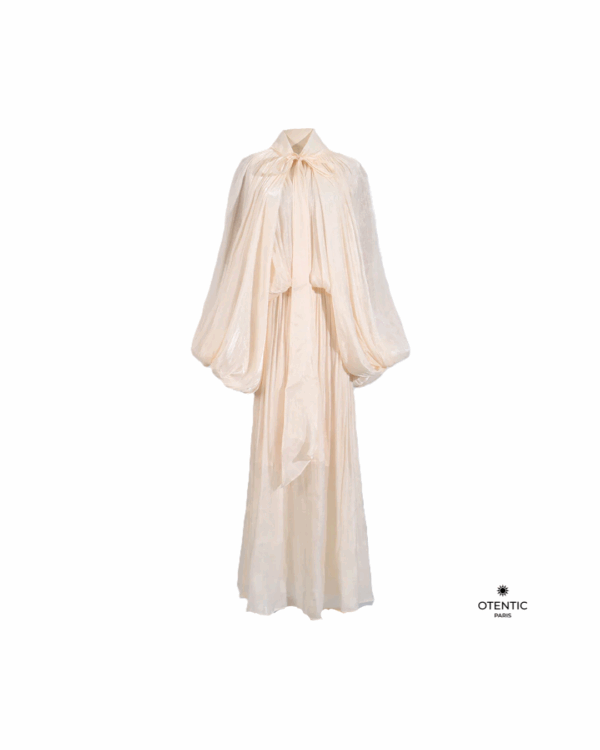 Robe "élégance" beige