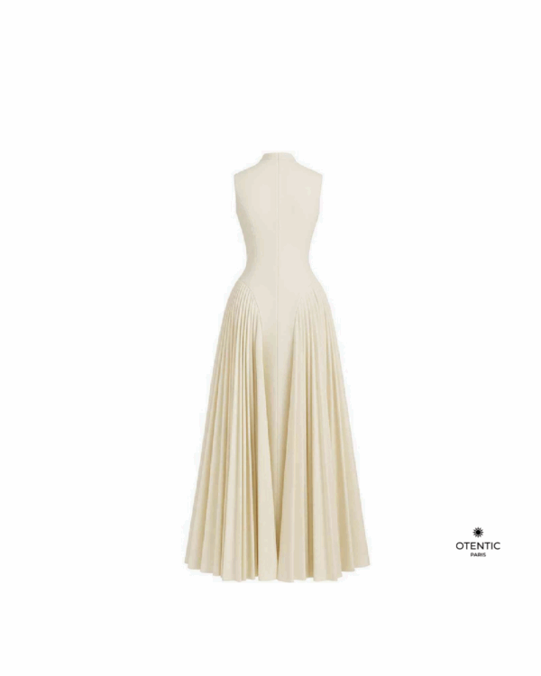 Robe Longue Plissée Structurée dos