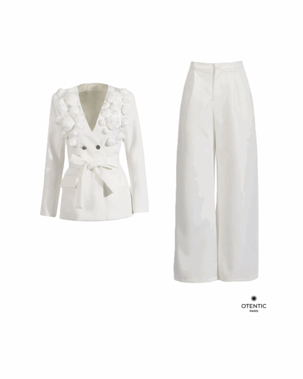 Ensemble "Artemisia" blanc