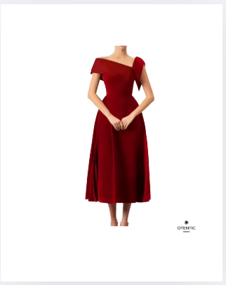Robe Longue Noir & Blanc – Harmonie Graphique rouge